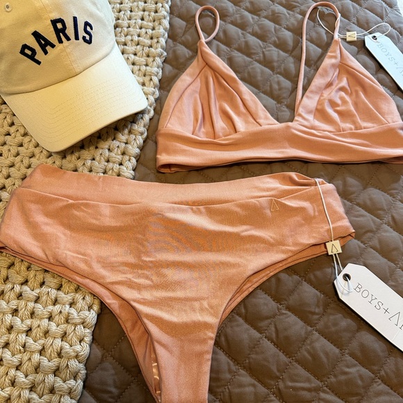 NWT Boys + Arrows Raz Bikini Bottoms Blush & Bashful S or L - Picture 10 of 11